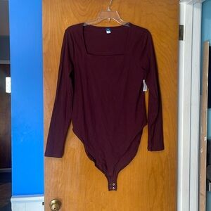 NWT Old Navy Maroon Bodysuit XXL TALL